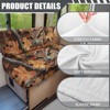 Wetoricau Owl Camo Pattern 2 PCS RV Dinette Cushion Covers