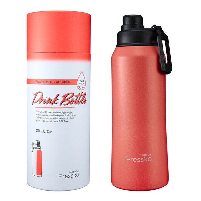 Fressko Insulated Stainless Steel Bottle Sip Lid 1L, Coal