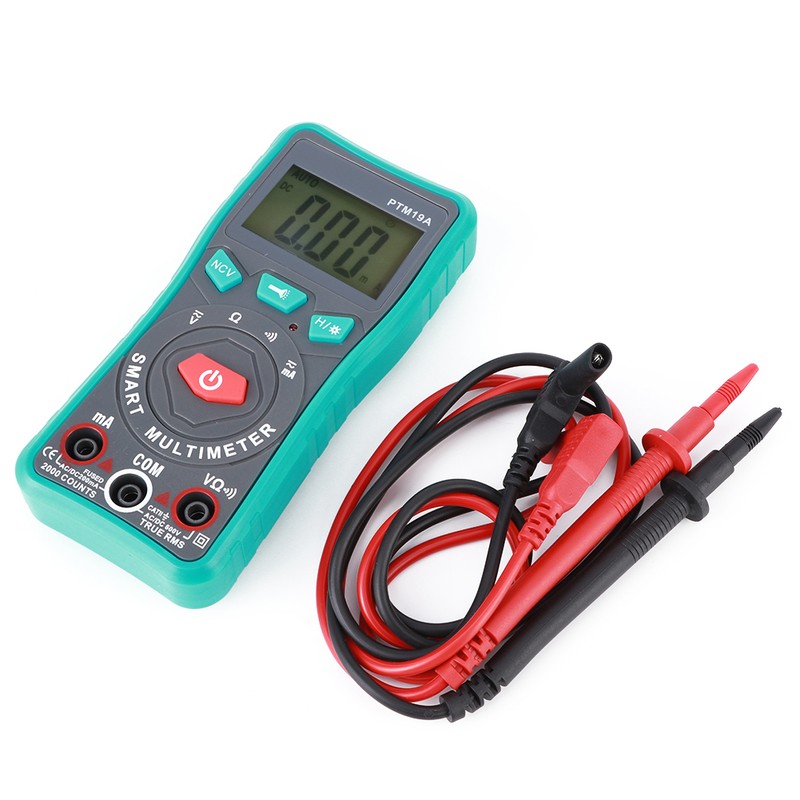 PTM19A LCD Display Digital Smart Multimeter DC AC Voltage Current