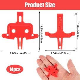 Lusofie 14PCS Disc Brake Spacer Hydraulic Disc Bicycle Brake Pads for Mountain, Road Bicycle Replacement Bike Brakes Pads Spreader