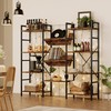 GAOMON Triple Wide 4 Tier Book Shelf, Tall Bookshelf with