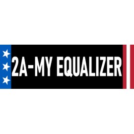 2A My Equalizer Sticker 2nd Amendment Guns Rights Bumper Sticker