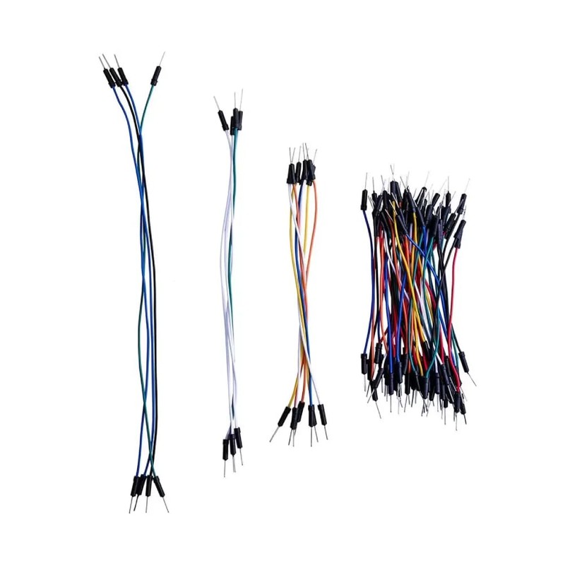 MV ELECTRONICA CABLES DUPONT JUMPER MACHO MACHO 65 PZS VARIOS