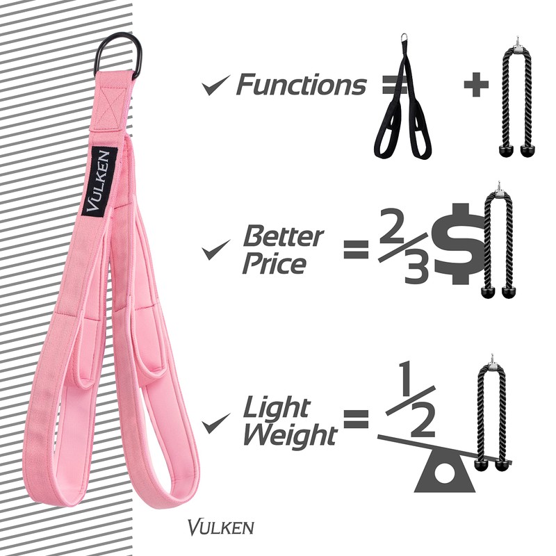 Vulken Tricep Rope Cable Attachment. 24 Inch & 17 Inch