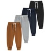 Resinta 4 Pack Toddler and Boys Joggers Sweatpants Kids Pull-On