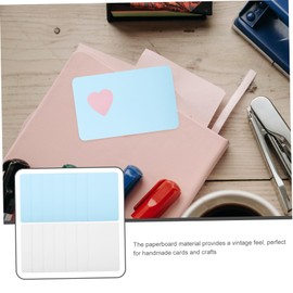 OHPHCALL 200sheets Blank Cards for Projects Note Cards for Studying and Crafts for Students Teachers and Office Use