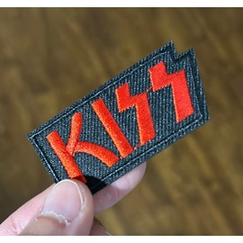 Handmade KISS Pop Rock Heavy Metal Band Logo Embroidered Iron/Sew on patch NEW Embroidery