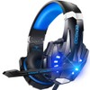 Bengoo G9000 Blue Gaming Headset Multi Platform With Led Noise