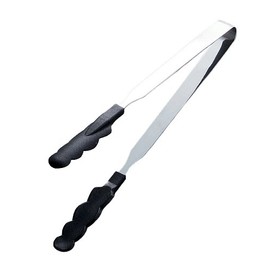 田辺金具 カラートング スリム 中 ブラック 0125