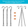 4 Pack Hanging Chain Set with Hooks for Bird Feeders,