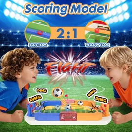 Foosball Table Interactive Soccer Game for Kids, Birthday Gift Toys for Ages Boys Girls 3 4 5 6 7 8-12, Mini Foosball Indoor Outdoor Party Family Games Toy Gifts