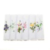 Ladies Handkerchiefs 100% Cotton Hankies Lace Corner Dyed Silver Gift