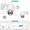 Anksono 2MP Outdoor WiFi Surveillance Camera, 350°/90° Swivelling PTZ Outdoor