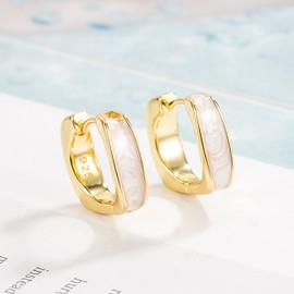 Stocking Stuffers Holiday Outfits for Women 2024 Chunky Gold Hoop Earrings for Women Huggie Hoop Earrings Chunky Hoop Earrings Set Hypoallergenic Earrings Jewelry Gifts