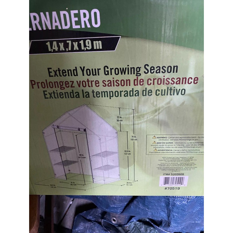 ShelterLogic Shelter Logic #70519 Grow It 4 Tier Mini Growhouse