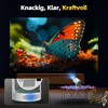 Mini Projector, Smart Projector 4K Home Cinema 1080P 5W Speaker,