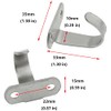 6Pcs Stainless Steel Screws Mount Ceiling Hooks,Robe/Towel Clothes Hook Hanger,