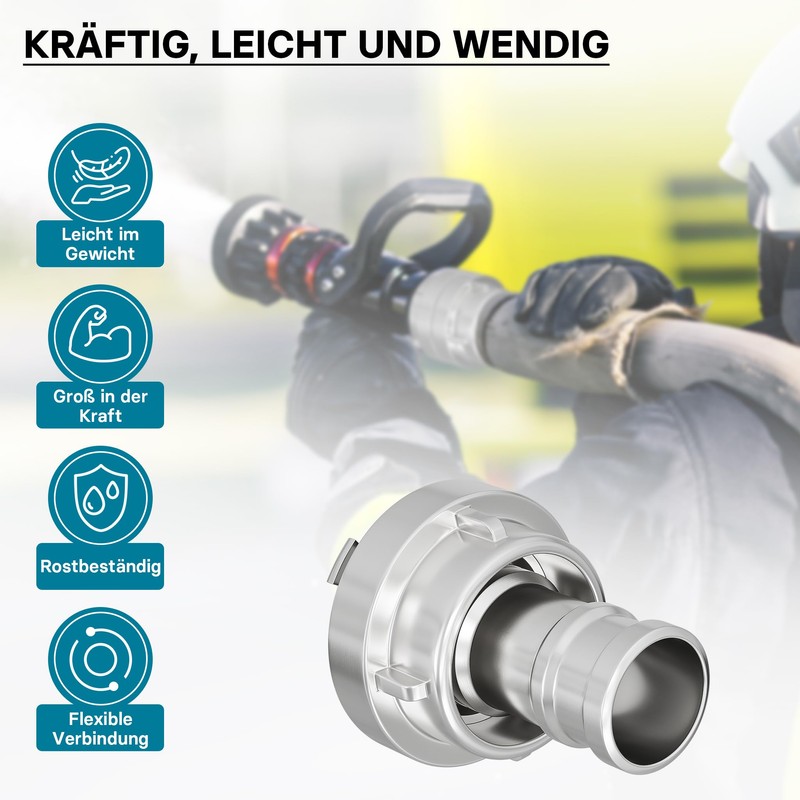 Storz-Coupling D/25mm - Hose Tail with long connecting piece