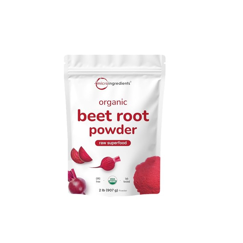 Micro Ingredients Organic Beet Root Powder, 2 Pounds | Cold