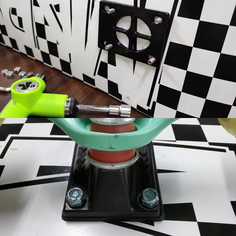 BYBAIZ Skateboard Risers, Skateboard Shock Pads, More Durable and Elastic