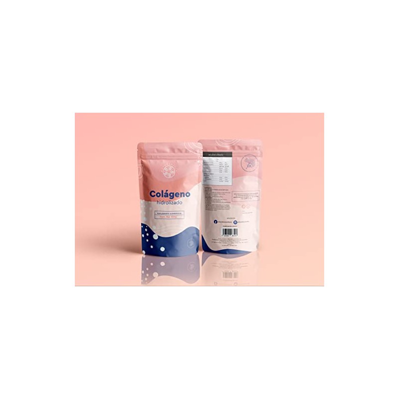 Colágeno Hidrolizado Polvo 500 100 Natural Puro Colorantes Azúcares Añadidos