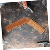 WOONEKY 1pc Portable Wooden Folding Beard Comb with Leather Case