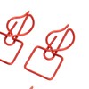 100pcs Paper Clips Prevent Slip Cute Candle Shaped Decorative Metal
