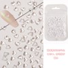 YFFSFDC Nail Parts, Nail Tool, Heart Parts, 3D, Transparent, Resin,