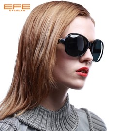 EFE Red Big Large Sunglasses for Women Oversized Polarized Frame UV 400 Protection Vintage Fashion Sun Glasses Eyewear