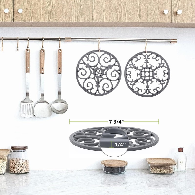 Trivets for Hot Dishes, Silicone Trivets for Hot Pots and
