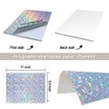 Printable Vinyl Sticker Paper 50 Sheets Holographic Waterproof Decal Paper,Self-Adhesive