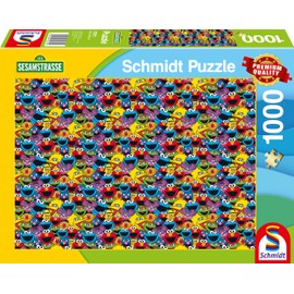 Schmidt Spiele 57575 Sesame Street Who, How, What, 1000 Piece Jigsaw Puzzle, Multi-Colour, Normal