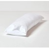 HOMESCAPES White Pure Egyptian Cotton Body Pillowcase 200 TC 400