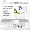 SINKINGDOM Garbage Disposal SinkTop Air Switch Kit with Stainless Steel