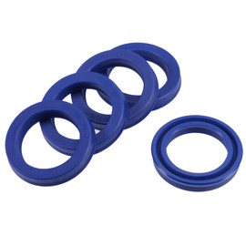 YOKIVE 5 Pcs UN Radial Shaft Seals, Industry PU Oil Seals for Hydraulic Cylinders (Blue, 30-mm ID x 42-mm OD 7-mm Width)