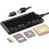 7-in-1 Multi USB 3.0 Card Reader with USB-C Adapter Compatible