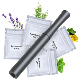 Quit Bad Habit Flavored Air Device, Refreshing Refresh,Natural Plant Extract, Upgraded Version,Aluminum-0409-01