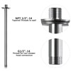 16 Inch Shower Arm and Flange Brushed Nickel, Ceiling Mounted
