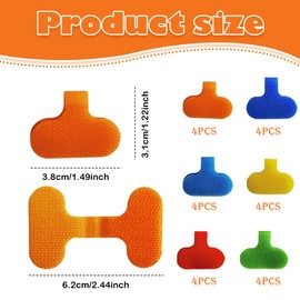 24 Large Write-On Nylon Magic Tags,Cable Labels,Key Tags with Labels,Reusable Cable Organizer Labels, for Easy Wire & Cable Management, Perfect for Home Office, Data Centers & Electronics Organizat