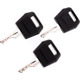 3 Pcs Black Ignition Keys Replacement Key for Case IH Tractor Dozer Backhoe D250 for Case/International Harvester Excavator,Switches