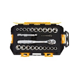 DEWALT DWMT73813 Drive Socket Set (23 Piece), 1/2"