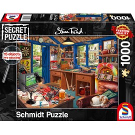 Schmidt Spiele 59977 Secret Puzzle Father's Workshop 1000 Piece Puzzle
