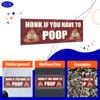 GEEKBAR Honk if You Have to Poop Car Magnet (Green)