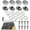 BGGTMO Chrome License Plate Screw Caps-Gloss Finish Screw Covers and