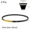 sourcing map B38 V-Belts 38" Pitch Length, B-Section Rubber Drive
