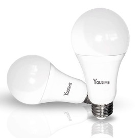 A21 3 Way Led Bulbs 50/100/150W Natural White 4000K 6/14/20W 500/1600/2100LM E26 Medium Screw Base Light Bulbs for Living Room and Dinning 2 Packs Youtime