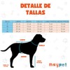 MAYPET Sudadera para Perro de Rayas Azules y Blancas con