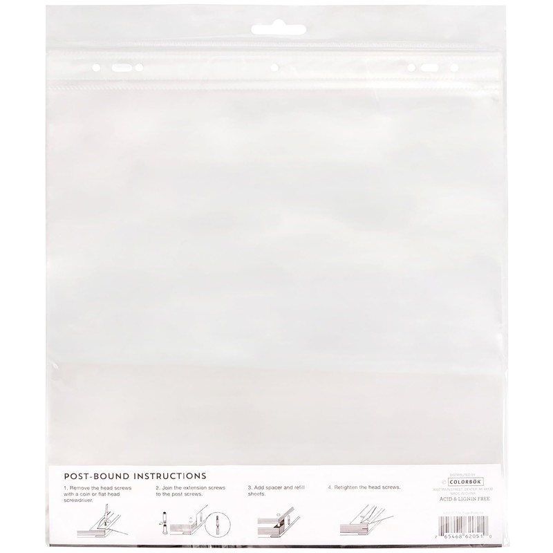 Colorbok Universal Refill Pages 10/Pkg-12 X12, White
