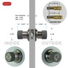 iulock Smart Door Knob with Keypad and Key,Keyless Entry Door