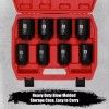 FS TOOL 8PCS 1/2"Dr. Deep Impact Socket Set-SAE, 1-9/16" to